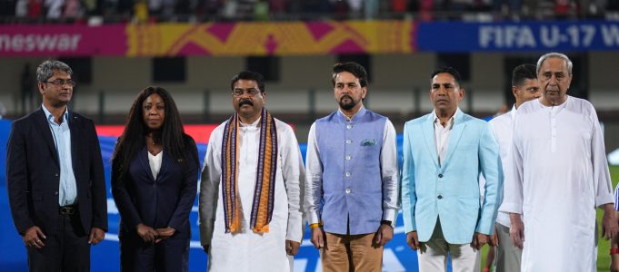 କଳିଙ୍ଗ ଷ୍ଟାଡିୟମରେ କେନ୍ଦ୍ର କ୍ରୀଡ଼ା ମନ୍ତ୍ରୀ