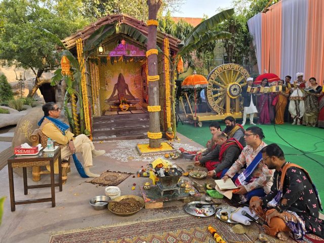 Guruji Opens Bhagwat Tungi