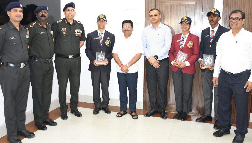 ଏନ୍.ସି.ସି କ୍ୟାଡେଟ୍ଙ୍କୁ ସମ୍ବର୍ଦ୍ଧନା