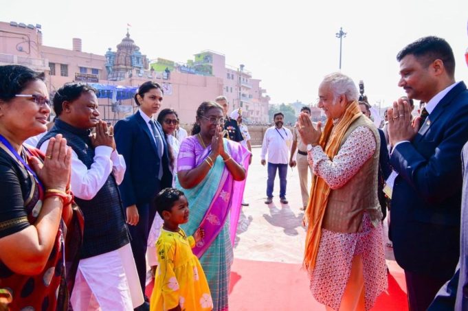 President Visits Srimandir