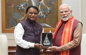 CM Majhi Meets PM Modi