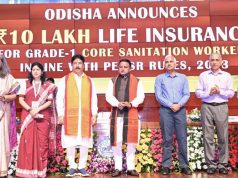 ସଫେଇ କର୍ମଚାରୀଙ୍କ ପାଇଁ ବୀମା ଘୋଷଣା