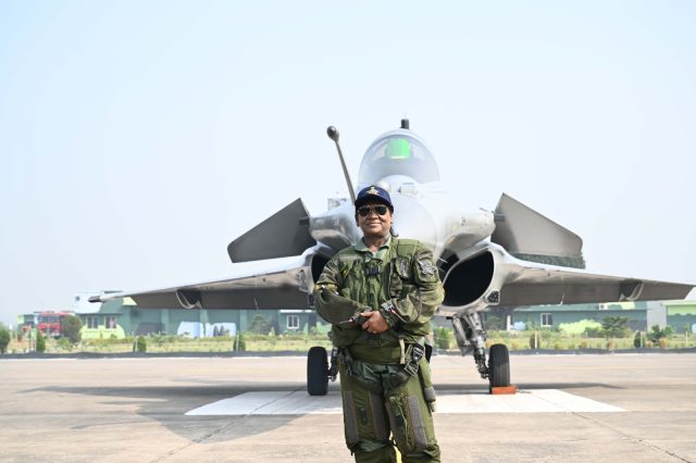 President In Rafale Jet