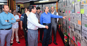Sharma Opens Newspaper Exhibit