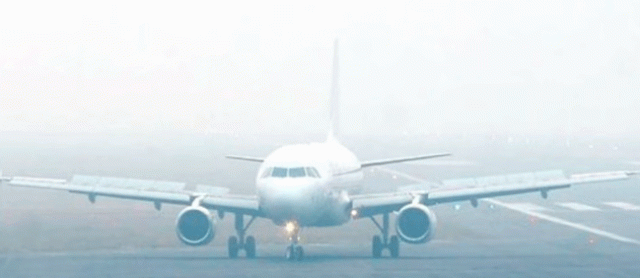 Misty Morning Slows Flights