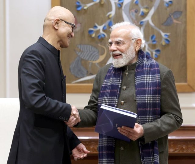 PM Hails Microsoft India Invest