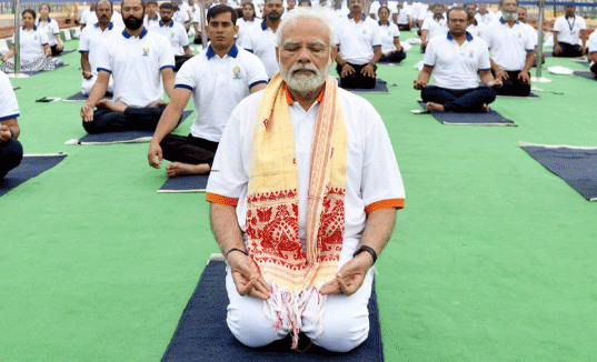 PM Leads Yoga Day