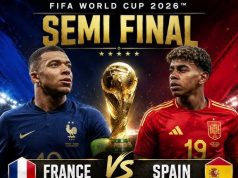 France vs Spain:12.30AM