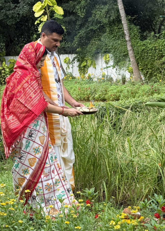 Top IAS Couple Celebrates Nuakhai